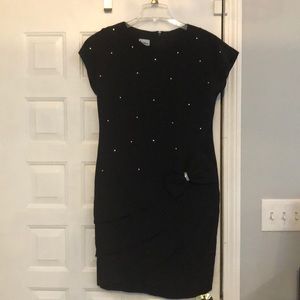 Black studded dress